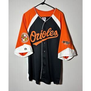Baltimore Orioles Nick Markakis #21 Jersey MLB Authentic Stitched Black Sz 2XL